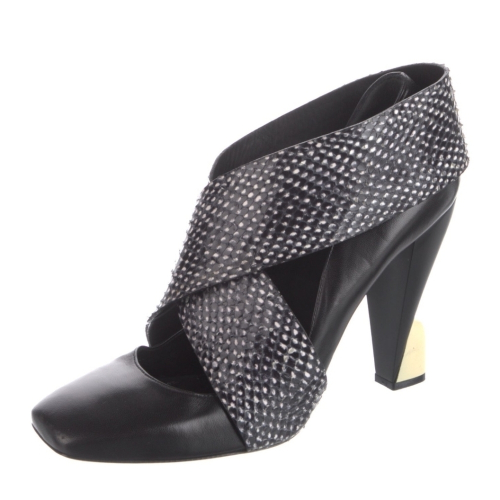 Balenciaga  Black and Gray Women's Heels